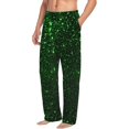 thumbnail image 6 of Pofeuu Green Sparkling Print Men's Pajama Pants, Soft Lounge Pajama Pants with big pockets for Men Plaid Pj Bottoms-Small, 6 of 6