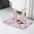thumbnail image 4 of Pink Unicorn Castle Pattern Flannel Non Slip Door Rugs,Washable Door Mats Indoor,Decorative Door Mats,Dirt-Resistant and Absorbent Doormat for Entrance,Bedroom,Kitchen,Bathroom,23.5x16in(60x40cm), 4 of 5