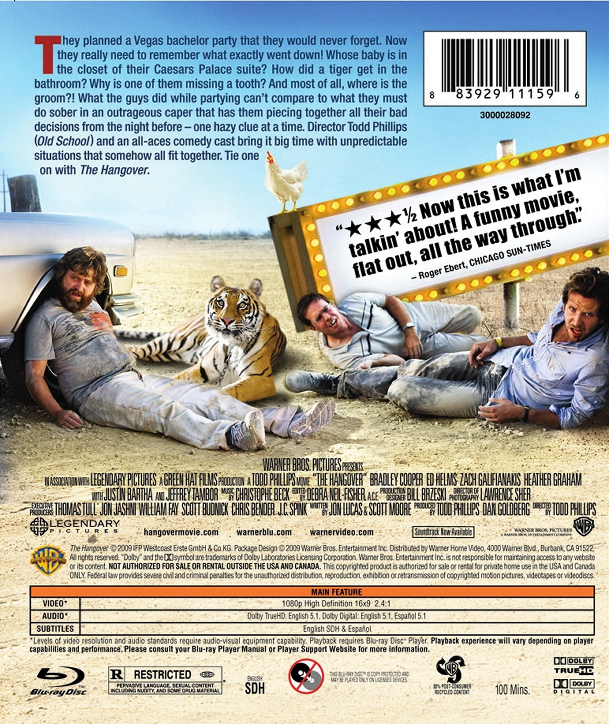 The Hangover (Blu-ray), Comedy, Warner Bros.