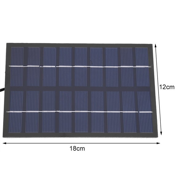 Bomba de agua de fuente solar de 1,8 W para baño de pájaros, kit de panel solar, fuente exterior para estanque pequeño, jardín de patio (cuadrado) Adepaton 2021608-2