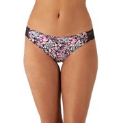 Maidenform® Lace Back Tanga Underwear 40159 Color: Black Floral Fab Print Size: 6