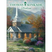 Thomas Kinkade Studios 12-Month 2025 Monthly/Weekly Engagement Calendar with Scr (Calendar)