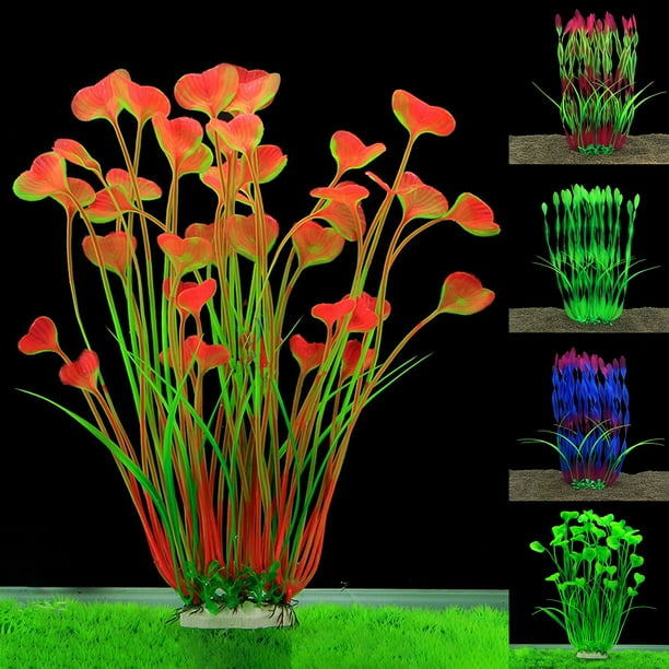 Visland Artificial Plant Aquarium Ornament, Colorful Simulation