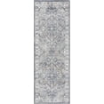 thumbnail image 6 of BoutiqueRugs Aurum Traditional Area Rug - Machine Washable - Medium Gray, DarkBlue, Gray - 18" x 18" Sample, 6 of 19