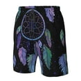 thumbnail image 4 of Logiee Dreamcatcher With Colorful Feathers Print Mens Swim Trunks Quick Dry Board Shorts,Breathable Hawaii Beach Shorts Swimwear Bathing Suits-3X-Large, 4 of 6