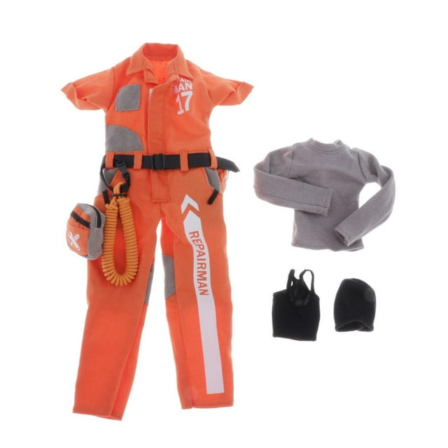 Ropa de Trabajador Baoblaze para muñecas 1/6 Escala Traje de reparador