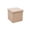Khaki, variant on Green Square Cube Storage Ottoman with Lid, Tufted Hidden Storage Seat for Back to School Dorm Essentials