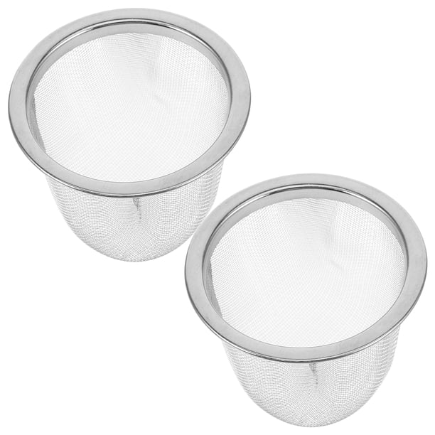 2 uds colador de té de acero inoxidable insertar Infusor de té accesorios para tetera filtro de té malla
