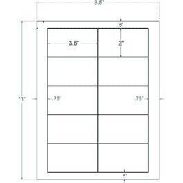 Blank Business Cards 2 X 3 1 2 Matte White 100 Sheets 1000 Business Cards Walmart Com Walmart Com