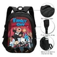 thumbnail image 3 of Family Guy Backpack Schoolbag Large Capacity Daypack Bookbag Satchel Notebook Laptop Backpack Travel Bag USB Rucksack, 3 of 7