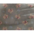 thumbnail image 4 of oneOone Georgette Viscose Fabric Orchid Floral Printed Craft Fabric BTY 42 Inches Wide, 4 of 4