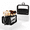 Black, variant on Standing Light Blue Portable Travel Makeup Brush Bag Large Capacity Foldable Holder