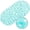 Bubbles-clear Teal, variant on Oval Bathtub Mat Non Slip, Clear Bubbles Bath Mats for Tub, Shower Mat with Drain Holes, Suction Cups, Machine Washable Bath Tub Mat, BPA, Latex, Phthalate Free for Bathroom, 27 x 14 Inch