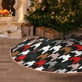 thumbnail image 5 of Sikiie Houndstooth Green Red Nativity Christmas Tree Skirt, Jesus Christian Winter Holiday Tree Mat Decoration(30-48IN)30", 5 of 6