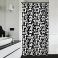thumbnail image 2 of Small Stall Abstract Black White Shower Curtain Boho Bohemian Modern Rv Minimalist Geometric 36Wx72H Inch Simple Line Neutral Fabric Decor Bathroom Polyester Waterproof 7 Pack Hooks, 2 of 6