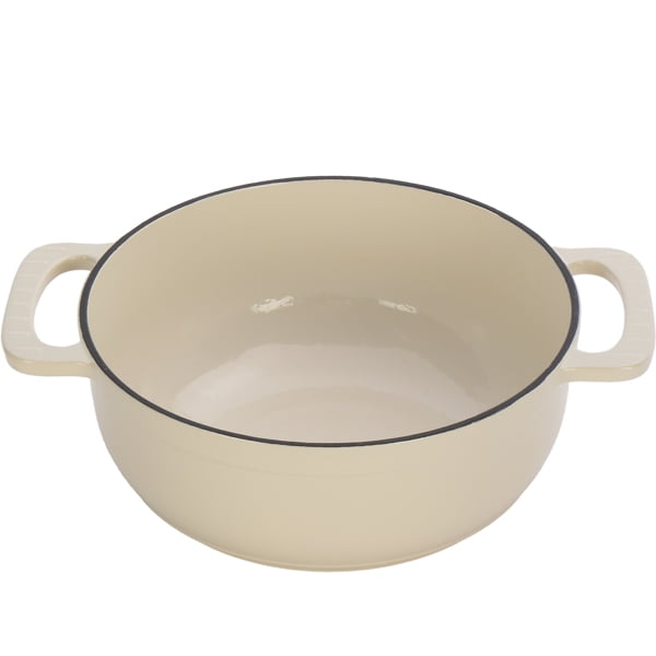 7.5QT Enameled Cast Iron Dutch Oven, 16LB Thickened Cast Iron, Non-Stick Enamel, Oven/Gas/Induction Compatible, Heat-Resistant Handles + Silicone Gloves