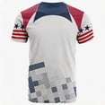 thumbnail image 4 of Zimjoy 2026 USA Soccer Jersey Shirts for Men Crewneck Short Sleeve United States Team Fan International Football Shirt Retro Streetwear Top Red L, 4 of 4