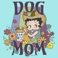 thumbnail image 2 of Junior's Betty Boop Floral Dog Mom Racerback Tank Top Cancun Medium, 2 of 4