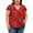 1# Red-blue, variant on SHIBEVER Womens Tops Plus Size Short Sleeve Summer Floral Top V Neck Tops for women Basic Loose Tees Shirts for Women Casual Clothes Pinkish-black XXXL
