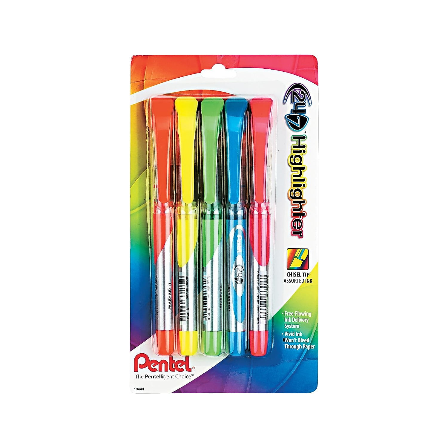 Amazon.com : 24/7 Highlighter, Chisel Tip, Bright Yellow Ink