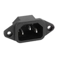 thumbnail image 2 of Langgg 250V 15A Panel Mount Plug Adapter Power Connector Accessory 5.1x2.4x2.8cm, 2 of 6