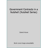 Pre-Owned Government Contracts in a Nutshell (Paperback) 0314242600 9780314242600