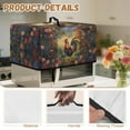 thumbnail image 6 of TSOVTHRID Rooster Flower Oil Painting Print Microwave Oven Cover Dust-Proof Microwave Oven Cloth Cover Small Appliance Dust Covers Case Protections Protector, 18.25"W x 14.5"D x 11"H, S, 6 of 7