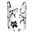 thumbnail image 2 of Fotbe Laundry Hamper With Durable Leather Laundry Basket Cute Cow And Milk Stains Thickened Waterproof Round Collapsible Laundry Hamper, Dirty Clothes Laundry Basket, 2 of 8