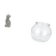 thumbnail image 5 of Estatua De Gato De Resina, Figura Decorativa, Escultura De Animal Para Entrada, Estantería, Sala De Estar, Dormitorio Con Pecera Pequeña Transparente, Adorno Para El Hogar, Pecera DIY,, 5 of 8