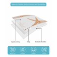 thumbnail image 5 of Quilts Twin-XL Size Bedding Set, Orange Coastal Starfish Lightweight Quilted Comforter, Summer Conch Sea Fish Stripes Soft Reversible Bedspread Coverlet with Pillow Covers for All Season, 68" x 98", 5 of 7