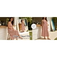 thumbnail image 4 of PUWEI Women's Casual Spaghetti Strap Dress Flowy Swing Boho Dress Stretchy Long Sundress with Side Pockets, 4 of 6