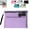 Purple, variant on ZOURIH Money Bag with Lock, Double layer Cash Bag Bank Bag for Cash, Passports, Notary Supplies, Valuable Storage Bag,CashBag with Lock and Zipper(11.4 x 8.6 inches),Purple