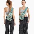 thumbnail image 6 of Crossbody Sling Backpack for Women Men Watercolor Pineapple on Triangle Shoulder Sling Crossbody Casual Chest Bag for Travel Sports Running Hiking, 6 of 6