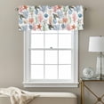 thumbnail image 3 of Summer Ocean Valance Curtain Nautical Coastal Sea Turtles Shells Corals Starfish Window Valances Rod Pocket Short Curtains Window Treatments for Kitchen Bedroom Bathroom Laundry 60" x 14", 3 of 9