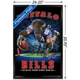 thumbnail image 3 of Buffalo Bills 24.25'' x 35.75'' Framed Mascot Endzone Poster, 3 of 3
