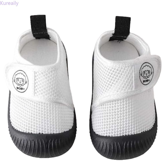 Kureaily Summer Walking Shoes For Baby Girls Soft Sole Breathable Shoes For Boys 0 3 Years Old/ Size 13,6-11 Months(Black)