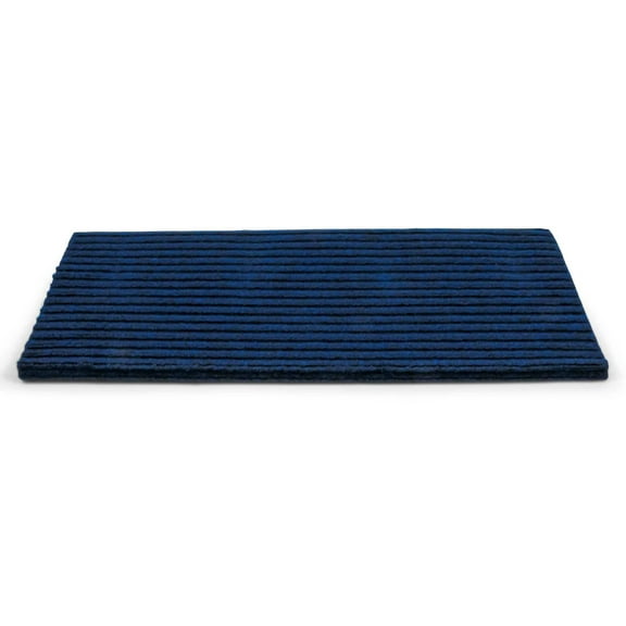 Camco 42954 18" x 23" Premium Wrap Around RV Step Rug, Blue