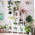 thumbnail image 7 of LELELINKY 6-Tier Tall Wooden Bookshelf with Storage, Industrial Modern Bookcase for Small Spaces, Living Room, White, 7 of 7