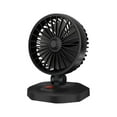thumbnail image 2 of Fnochy Car Fan, 12V Portable Powerful Air Circulator 360° Adjustable Auto Fan for SUV/RV/Boat/Auto Vehicles Dual-Speed Quiet Cooling for Rear Seats, 2 of 6