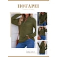 thumbnail image 3 of HOTAPEI Sweaters for Women 1/4 Zip Pullover Sweaters Long Sleeve Knitted Sweater Tops Winter Sweaters, 3 of 6