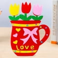 thumbnail image 3 of Kids Craft Kit DIY 4 Sets Fashion Non-woven Flower Making Kit for Mother's Day, 3 of 10