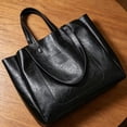 thumbnail image 4 of Women Large Capacity Tote Bag for Women, PU Leather Shoulder Handbag Work Tote Bag with   Travel Bag Computer Bag for Office Travel, 4 of 6