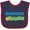 Navy and Red, variant on Inktastic Future Ironworker in Training Boys or Girls Baby Bib