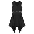 thumbnail image 5 of iEFiEL Womens Sleeveless Asymmetrical Hem Contemporary Praise Liturgical Dance Dress Costume, 5 of 7