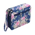 thumbnail image 2 of Estuche para lápices, bolsa de papelería, 72 compartimentos, cremallera, organizador portátil de bolígrafos suaves. azul, 2 of 9