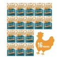 thumbnail image 4 of Purina Friskies Lickable Cat Treats Lil' Bits ‘n Broth with Shredded Chicken in a Dreamy Broth Cat Food Toppers, 1.2 oz Pouches (16 Pack), 4 of 13