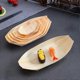 thumbnail image 4 of Solid Wood Sushi Tray for Desserts Salads Appetizers Food Grade Kitchen Serveware, 4 of 5