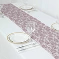 thumbnail image 4 of BalsaCircle 12x108 in Violet Amethyst Rose Floral Lace Table Runner Wedding Party Events Reception Home Decorations Supplies, 4 of 8