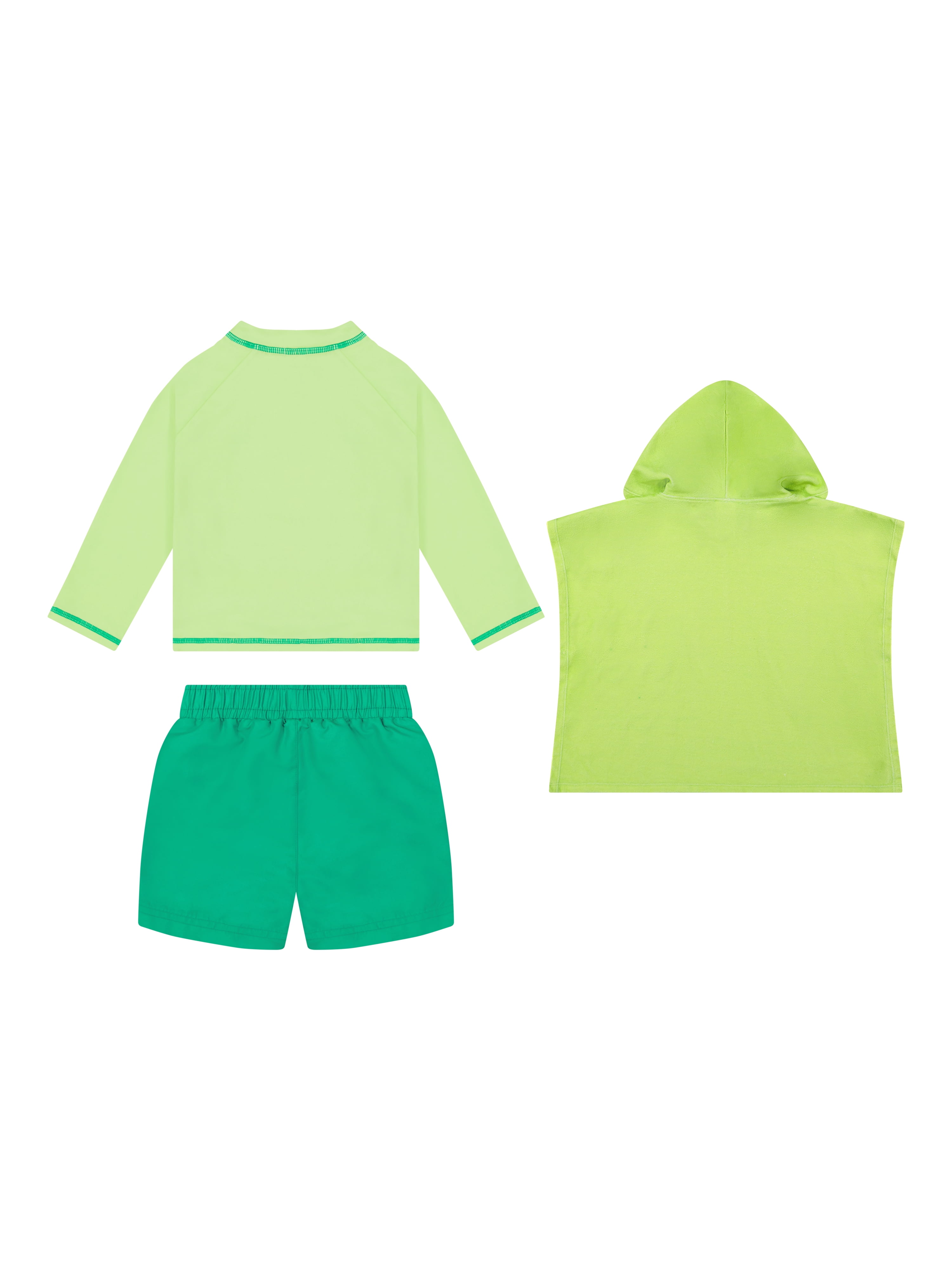 Character Toddler Boy Rash Guard Swim Set with Coverup, 3- Pieces, Sizes 12M- 5T