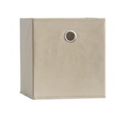 Style Selections (10.5-in W x 11-in H x 10.5-in D) Natural Fabric Collapsible Bin